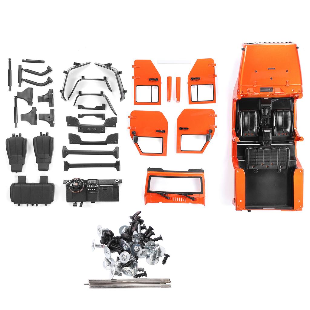 313mm Wheelbase Open Car Body Shell Accessory Fit for SCX10 90046 1 10 RC Car ModelOrange