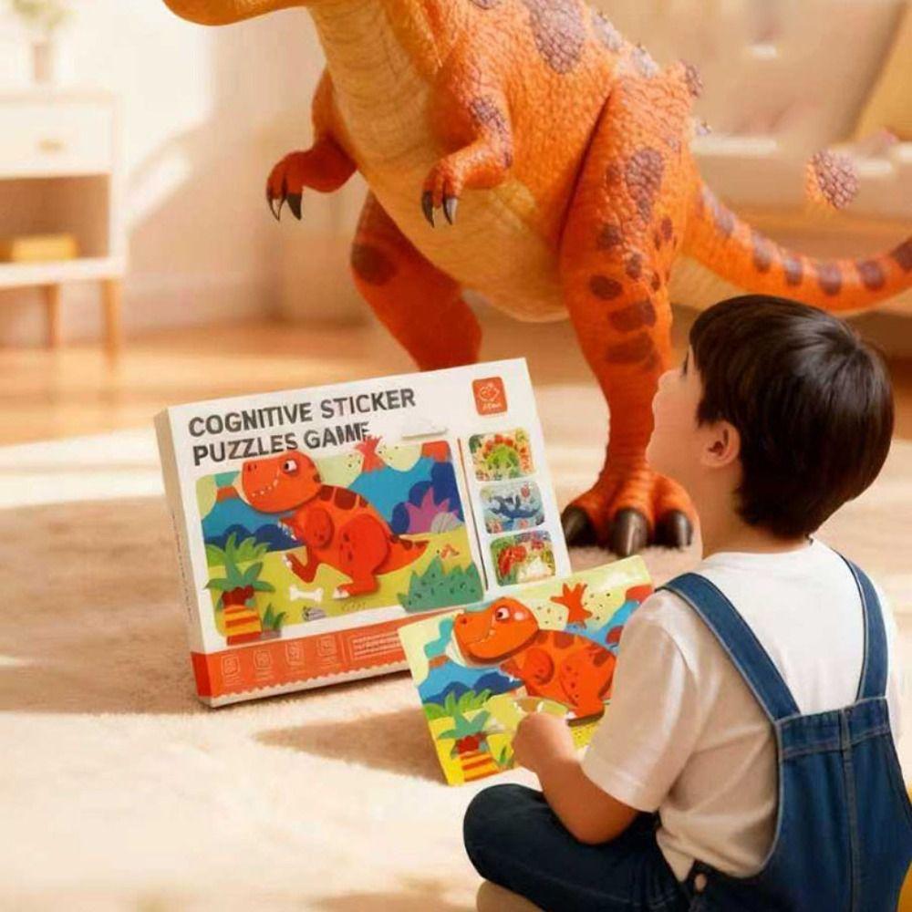 Educational Toys DIY Paste Material Kit Montessori Animals Sticker Book  Birthday Gift