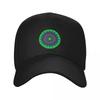 Mandala neon multicolor art Baseball Cap Funny hats Snap Back Hat Cosplay Snapback Cap Elegant Women's Hats Men's