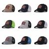 Curved Brim Mesh Trucker Hat DAD Leather Label Snapback Cap Casual Dad Hat  Summer Outdoor