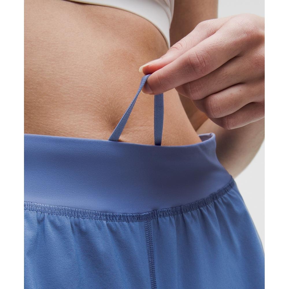 Lululemon Fast And Free High Rise Classic Fit Split Short 3  Brilliant Blue