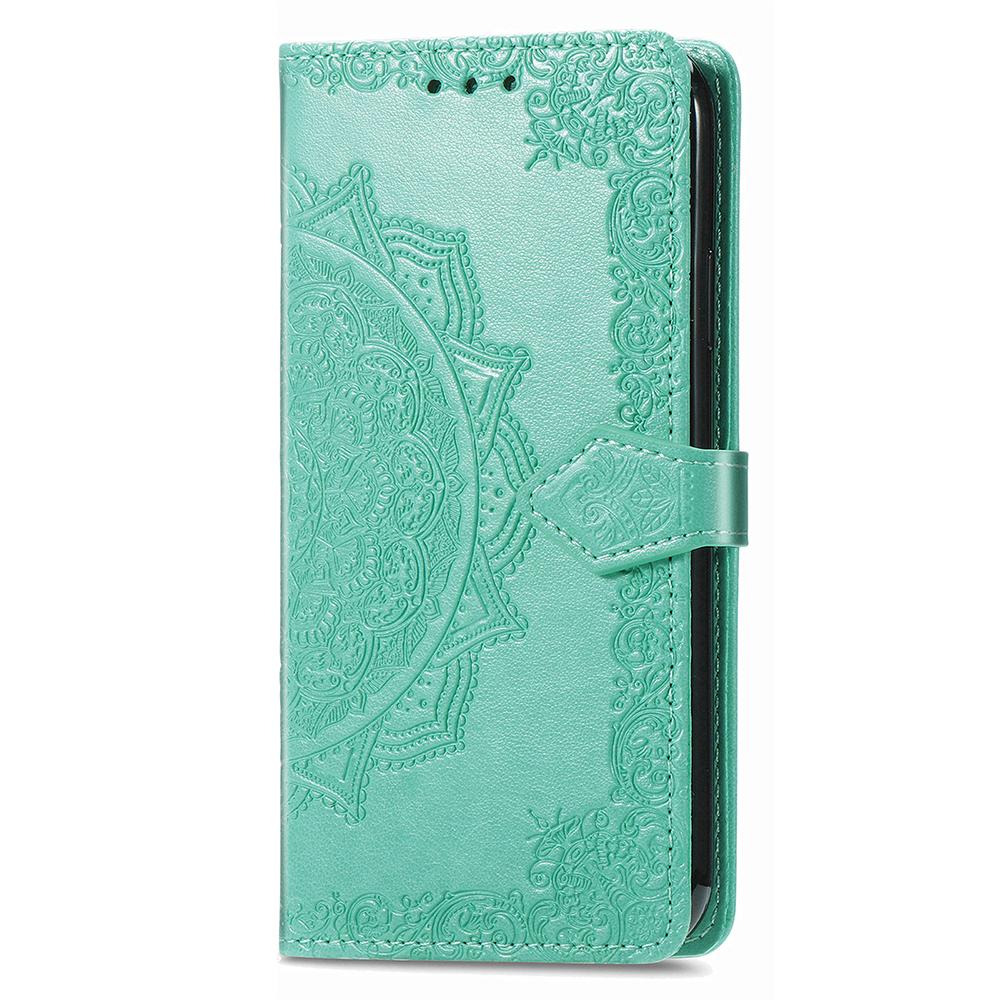 For Xiaomi Redmi Note 13 4G Leather Case Wallet Card Slots Phone Cover Mandala Embossed