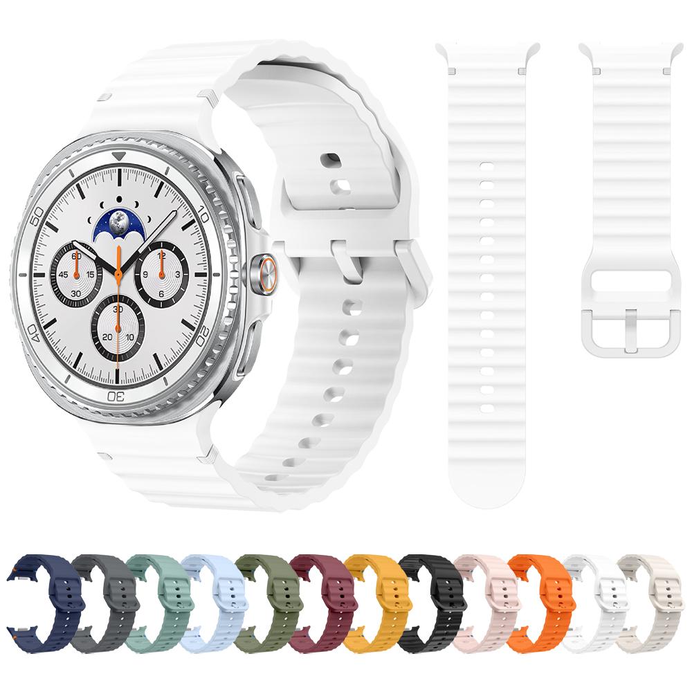 Sport Silicone Strap For Samsung Galaxy Watch 8 Classic 46mm / Watch8 44mm 40mm Replacement Band Bracelet Wristband Accessories