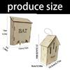 Hanging Bat Shelter House In Wood Construction, Outdoor Bat House for Quiet Tree Placement In Backyard or Yard Use
