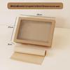 Baizien Kraft Paper Window Food Boxes