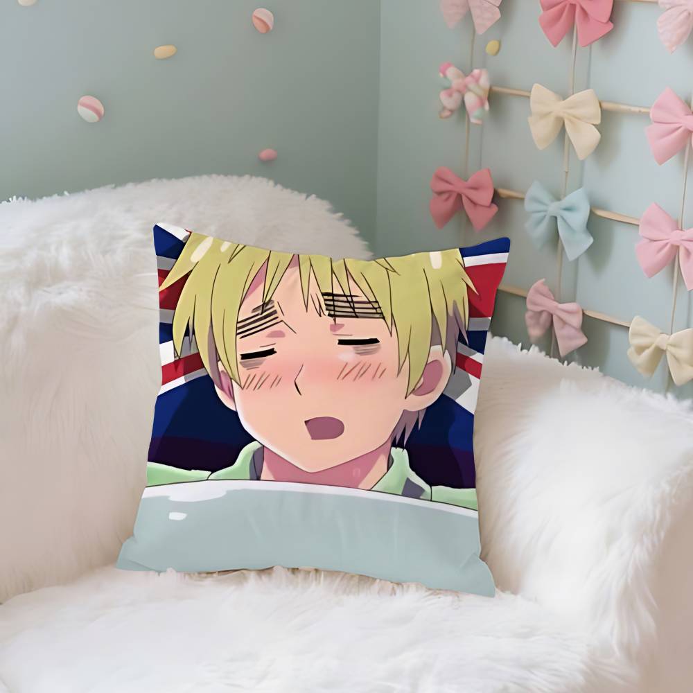 FunnyHhetalia World StarsS Case Plush Fabric Soft Pillowcase Double Sided Print Cushion Cover Household Gifts