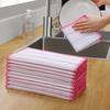 Kitchen Towels Cotton Dishcloth Super Absorbent Non-stick Oil Reusable Cleaning Cloth Daily Dish Towels Household Scouring Rags