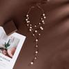 Vintage French Tassel Pearl Necklace for Women - Elegant Fashion NK25760