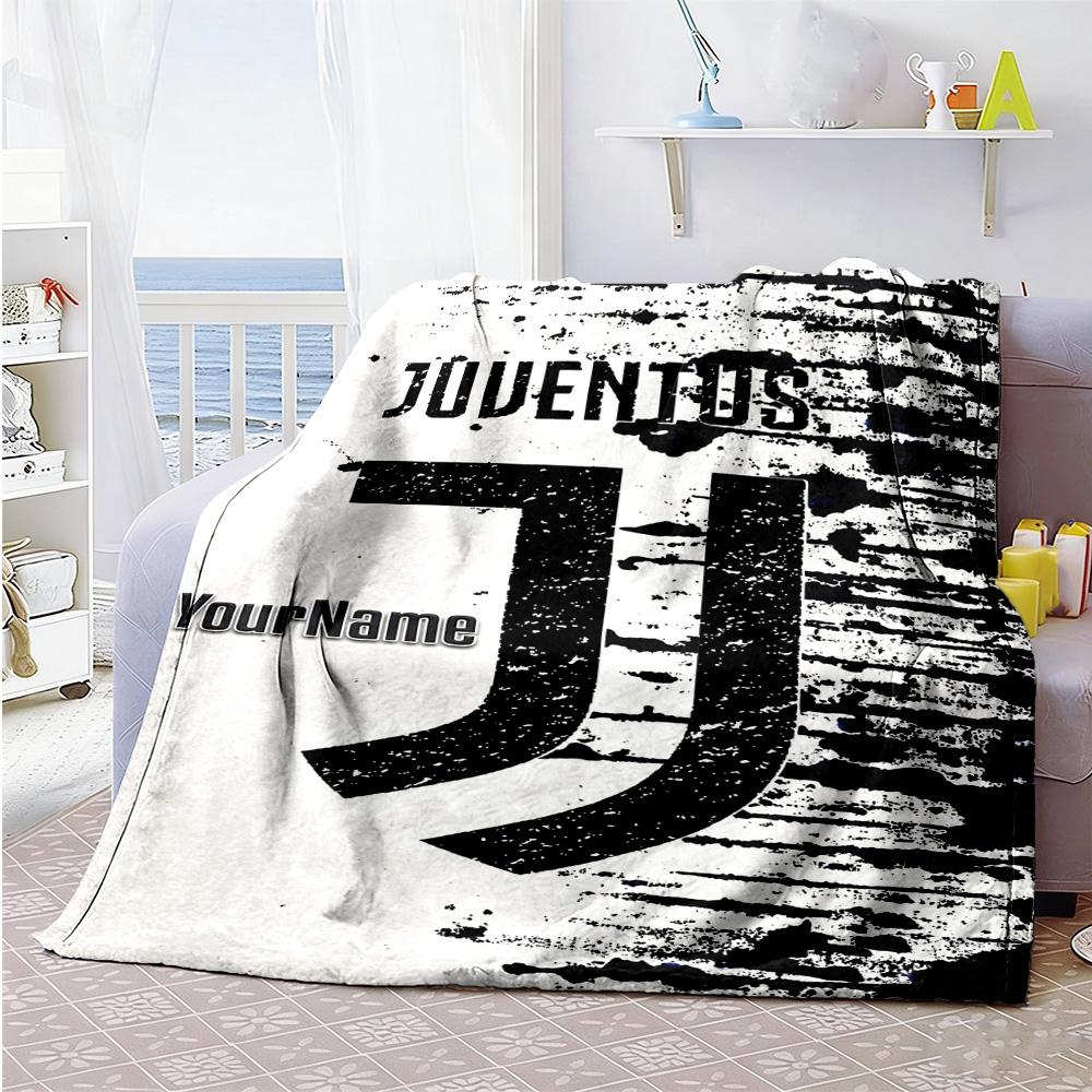 Juventus Personalized Name Blanket Cozy Personalized Blanket Soft & Cozy for Bedding Seaside Picnics Office All-Season Use