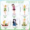 12 Pcs Set Miniature Fairies Figurines Accessories, Planter Pot Hanger Decorations Fairies Flower Pot Plastic Fairy Garden Figur
