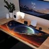 Sonne Planet Mond Mauspads XXL Groß Gaming Genähte Kanten Schreibtischunterlagen HD Rutschfeste Gummi Computer Tastaturmatte Laptop Langes Mauspads