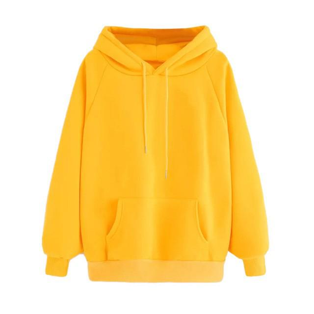 2023 Autumn/Winter Women's Plus Velvet Thick Loose Hooded Sweatshirt