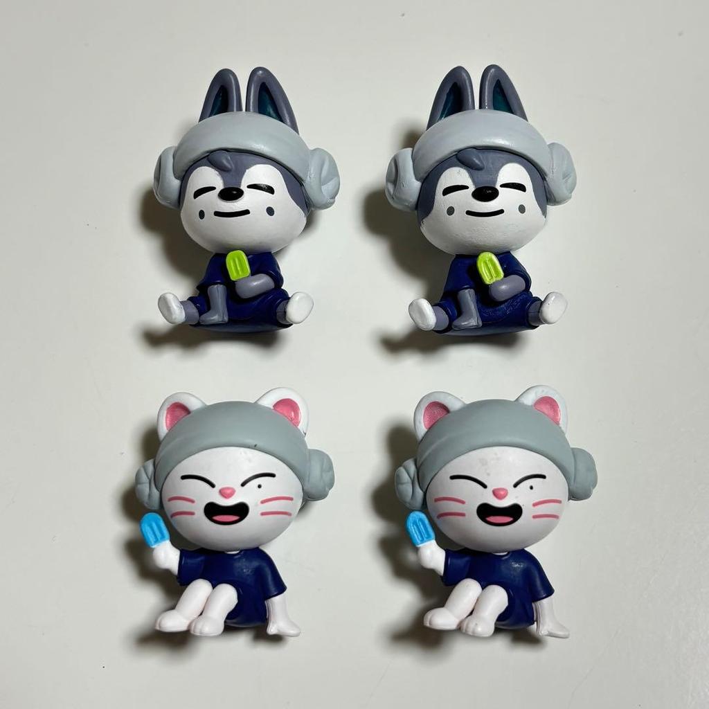 [USED] StrayKids SKZOO Sauna Figures Bang Chan and Hyunjin