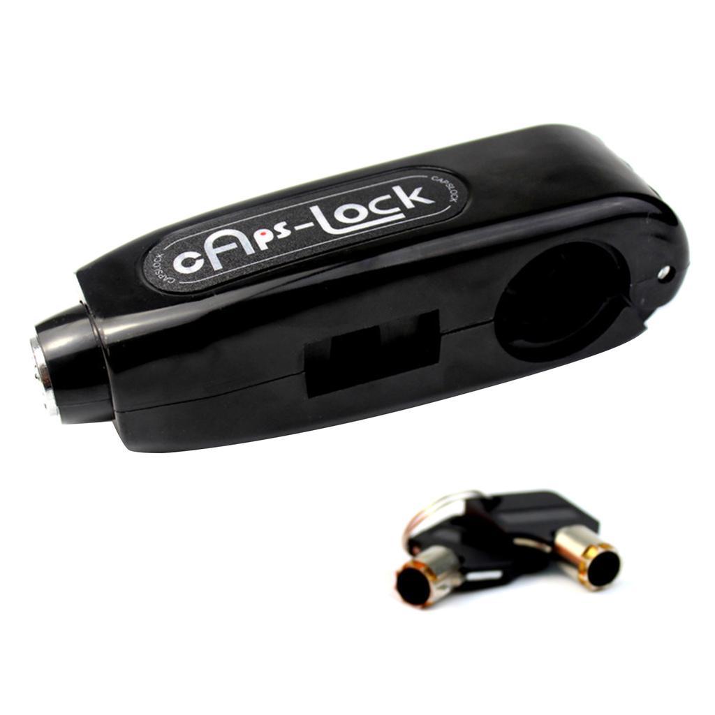 Motorcycles Handlebar Lock Grips Heavy Duty Anti-Theft Locking Device for Handlebar & Throttle L for Scooter ATV