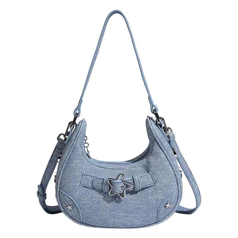 Retro Star Girl High-end Single-shoulder Bag, Niche Hand-held Underarm Bag, Retro Single-shoulder Bag