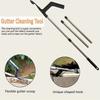 Telescopic Portable Gutter Cleaning Brush Leaf Roofing Detachable Guard  Clean Behind Skylights