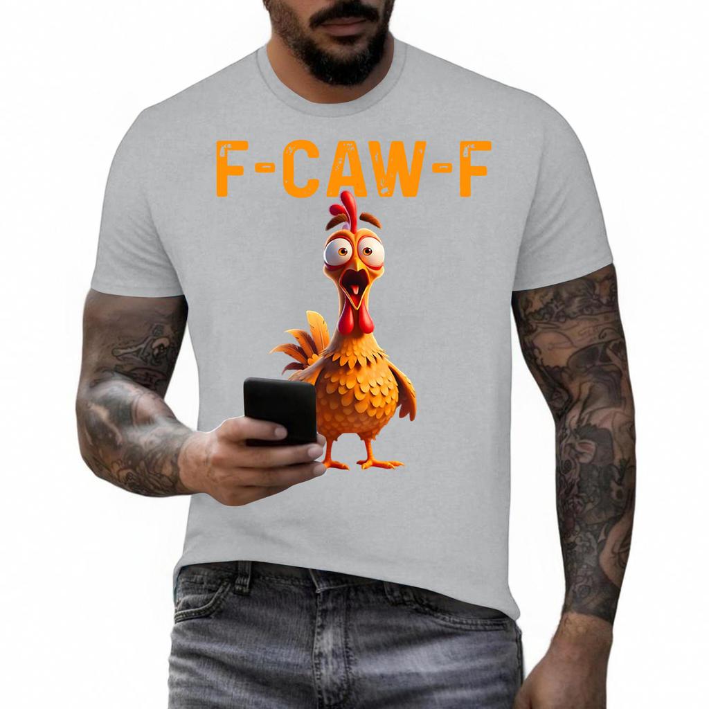 Morsom F Caw F Kylling Hane Galing F-Caw-F Siende Ordspill T-skjorte