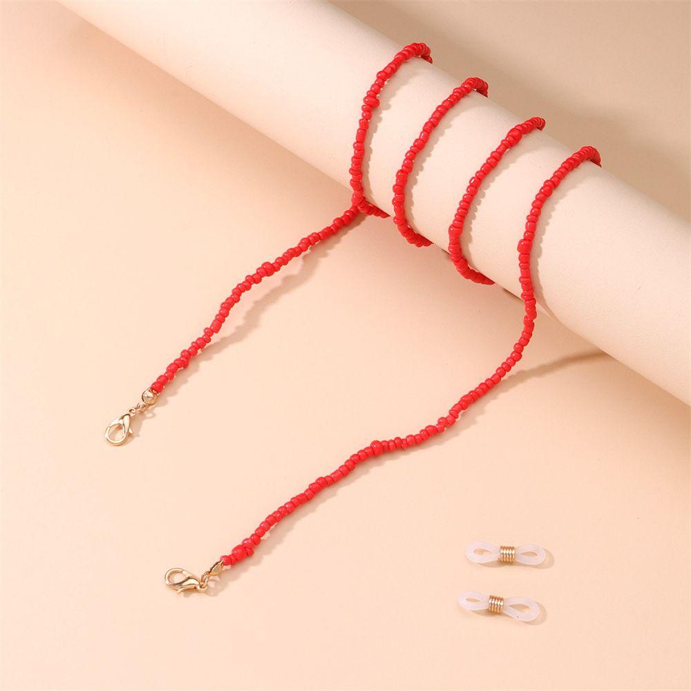 Beads Neck Lanyard for Women Glasses Chains Glasses Holder Strap Mask Chains Beaded Mask Lanyard
