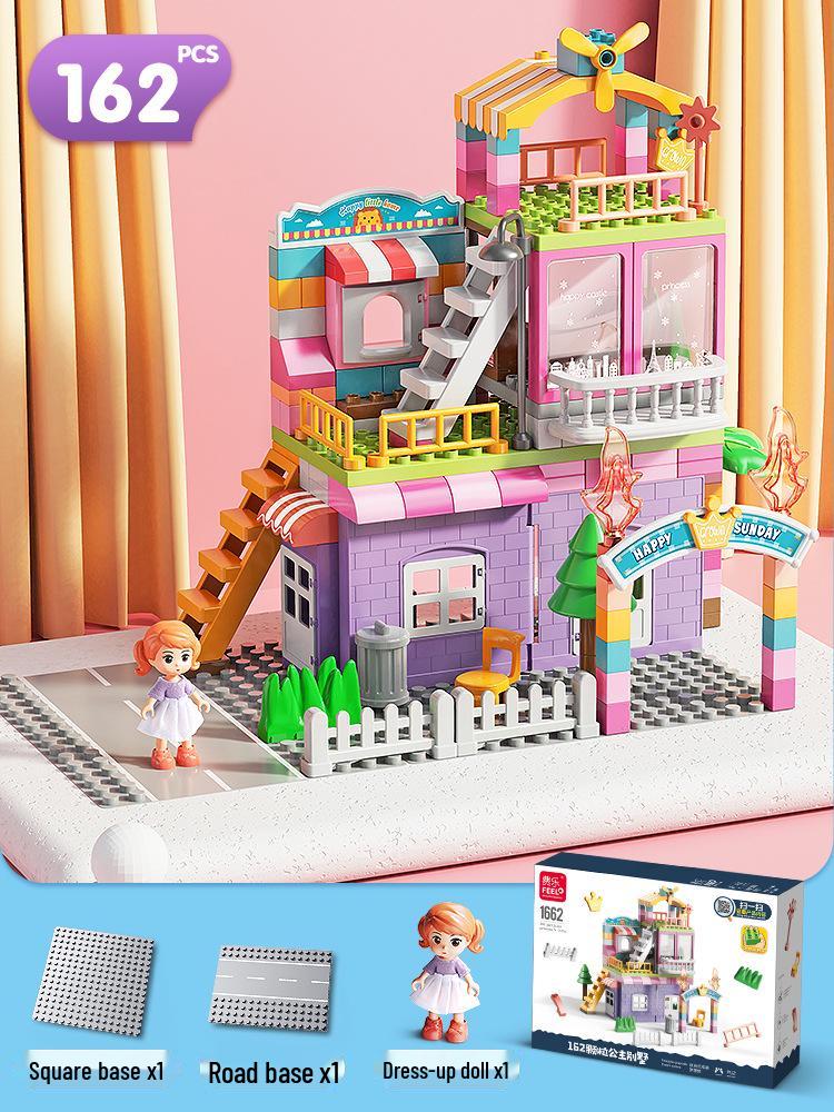 Compatible Large Particle Castle Building Blocks for Kids - Birthday Gift & Brain Teaser for Boys and Girls