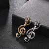 Music Note Microphone Brooches Fashion Metal Pins Special Badge for Women Men Student Musician Backpack Lapel Pin Jewelry