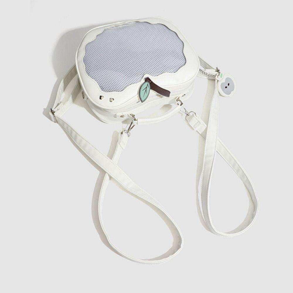 Cotton Doll Bag Kawaii Fruit Itabag PU Fashion Backpacks Multifunction Transparent Pocket  Outdoor