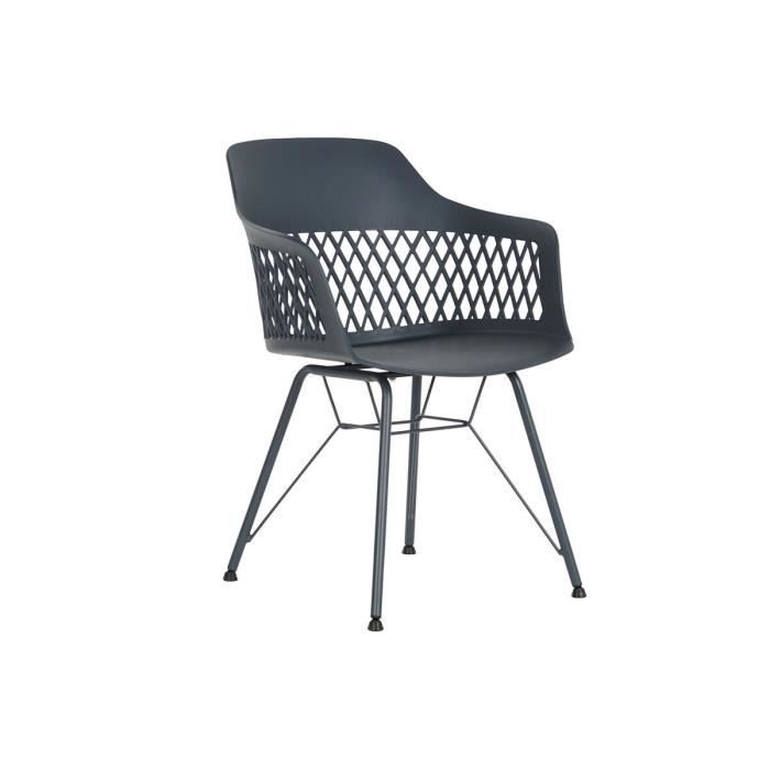 Chaise - DKD Home Decor - Modèle Blue Marine - 57 x 57 x 80,5 cm - 1 place - Intérieur
