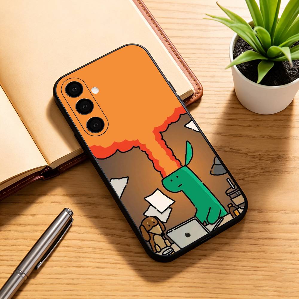 

Hot Cute Anime J-Joguman Phone Case Black Silicone Soft For Samsung Galaxy A73,A72,A71,A70,A53,A52,A51 Samsung a73 5g