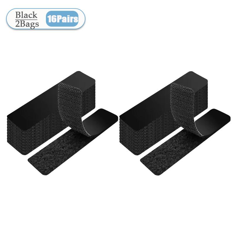 1-40Bags Velcro Double-Sided Self-Adhesive Fastening Tape Nylon Sticker Hook Loop Fastener Tape for Home Carpet Anti Slip Mat