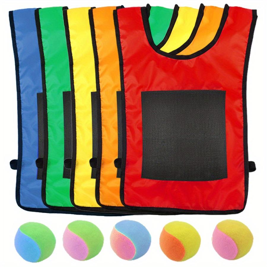 6 pezzi/set 1 pezzo Gilet Adesivo Con 5 Pezzi Pallina Adesiva Bersaglio Adesivo Gilet multicolore Sport all'Aperto Lancio Originalità Festa JXB