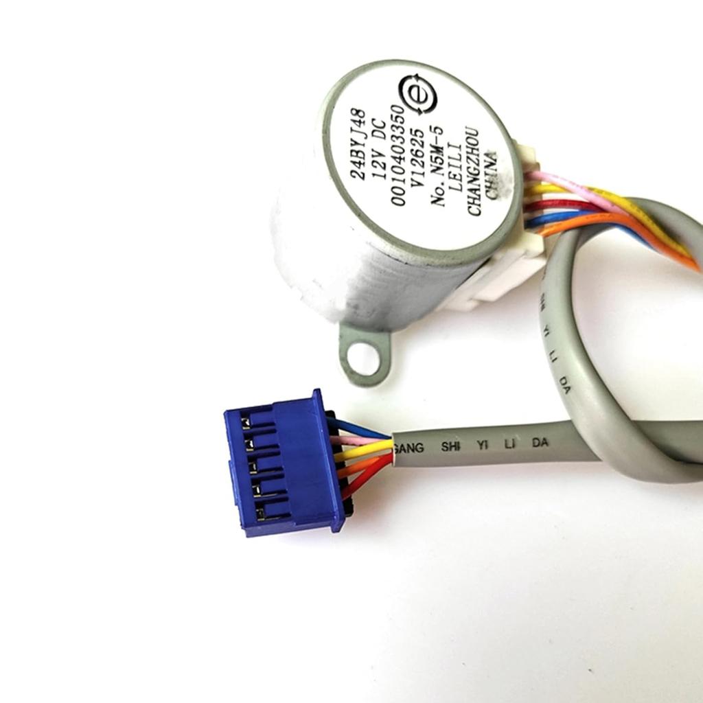 24BYJ48 12V DC Stepper Motor Compatible with Haier Leader Air Conditioner Replacement Fan Motor Reduction Gear Motor