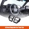 Glossy Black Steering Wheel Button Cover Trim For Toyota Land Cruiser LC250 24+