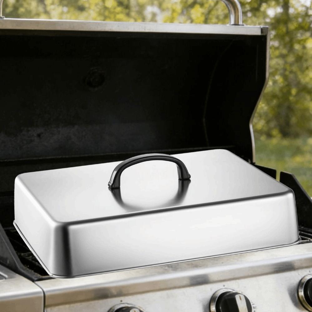 Heat Resistant Cheese Melting Dome Stainless Steel Frying Pan Cover  Teppanyaki Cooking