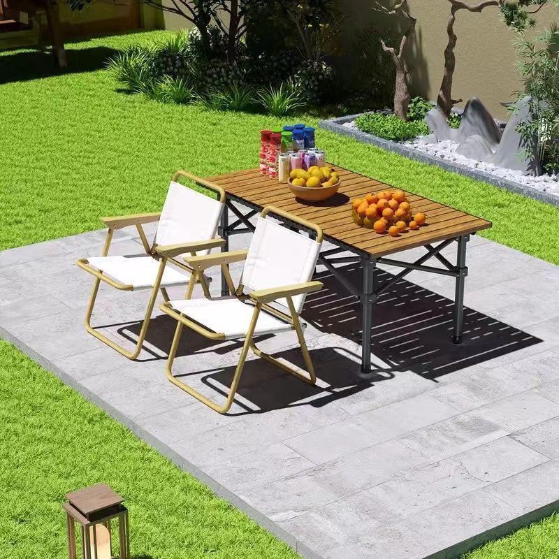 Folding Outdoor Table and Chair Set with Storage Bag - Quick Fold, Easy Store, Perfect for Fishing, Picnics, and Night Markets