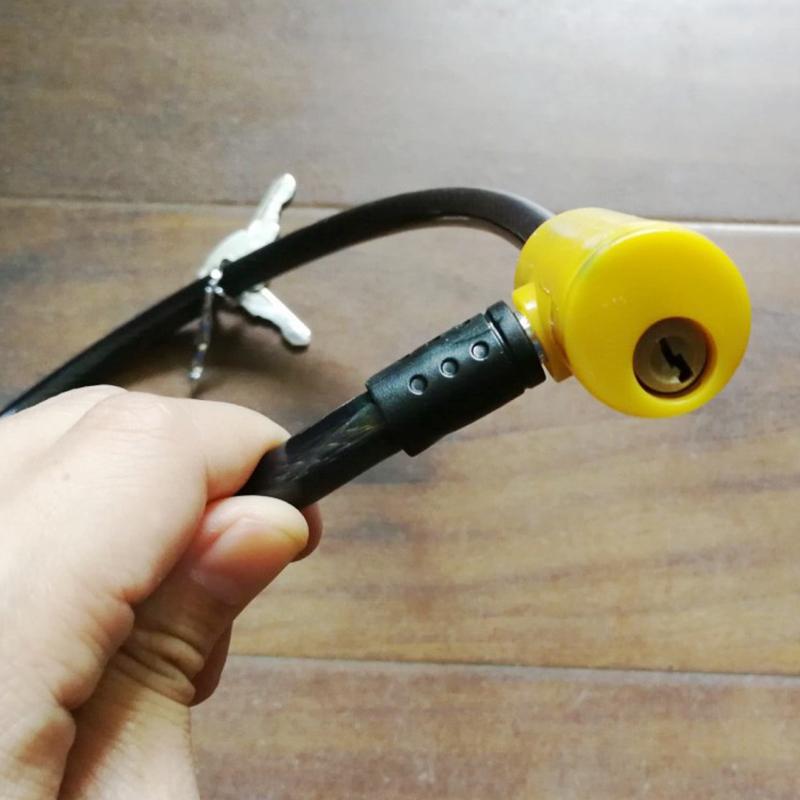 Steel Wire Metal Bicycle Safety Lock Universal Anti-Theft Bicycle Lock Motorcycle Wire Lock Safety Cable 65Cm