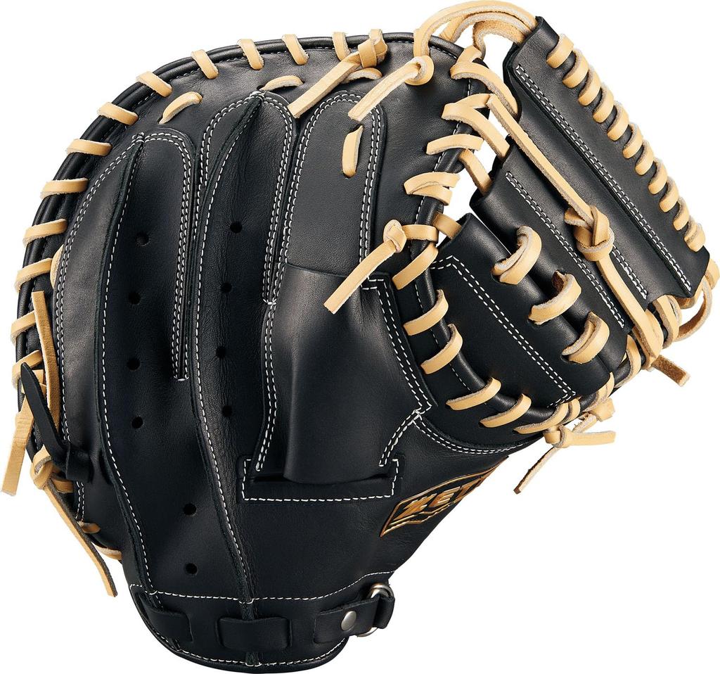 ZETT Winning Road Soft Baseball Black X Pastel Brown BRCB33512F Catcher's Mitt, Left-Handed Throw, (1932),