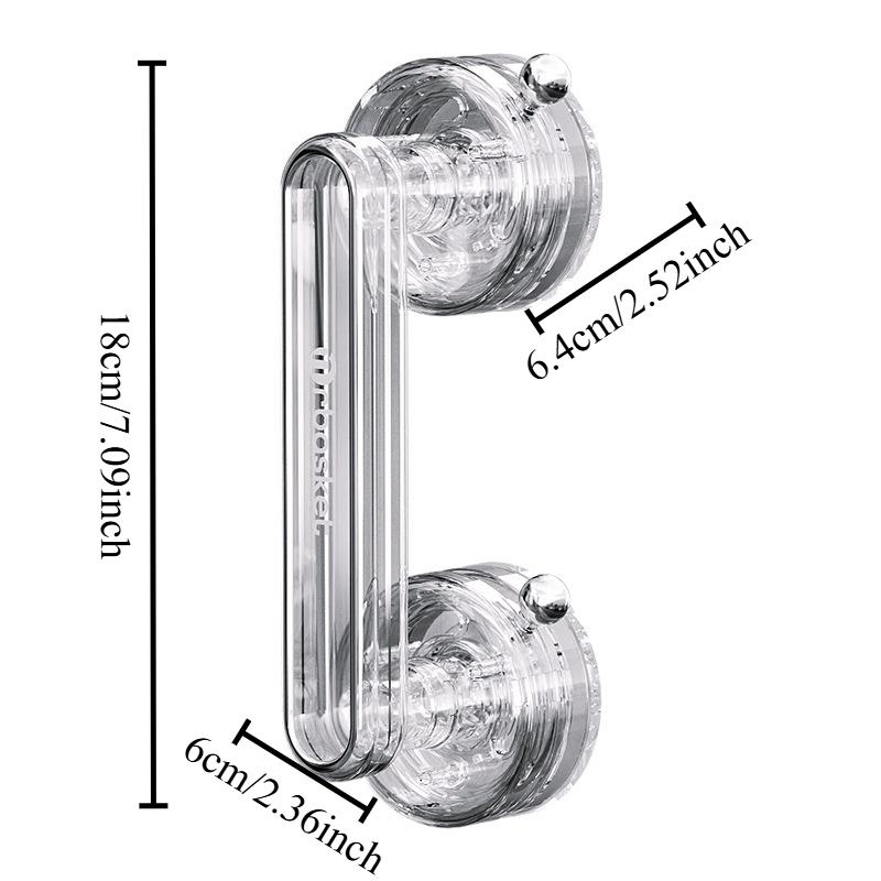 1Pcs Suction Cup Door Plastic Handle for Bathroom Glass Door Sliding Door Refrigerator Cabinet Toilet Seat Cover Non Slip Grip