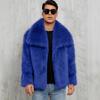 Cappotto in Eco-pelliccia Giacche Invernali da Uomo Antivento Peloso Lusso Collo a Revers Cappotti Giacca in Eco-pelliccia con Tasche Uomo Caldo Soffice Trench Giacche in Eco-pelliccia