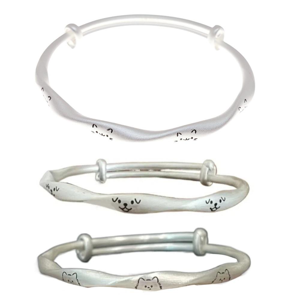 Classic Copper Bracelets Adjustable Cute Hand Bracelet Sweet Cat Bangle  Party