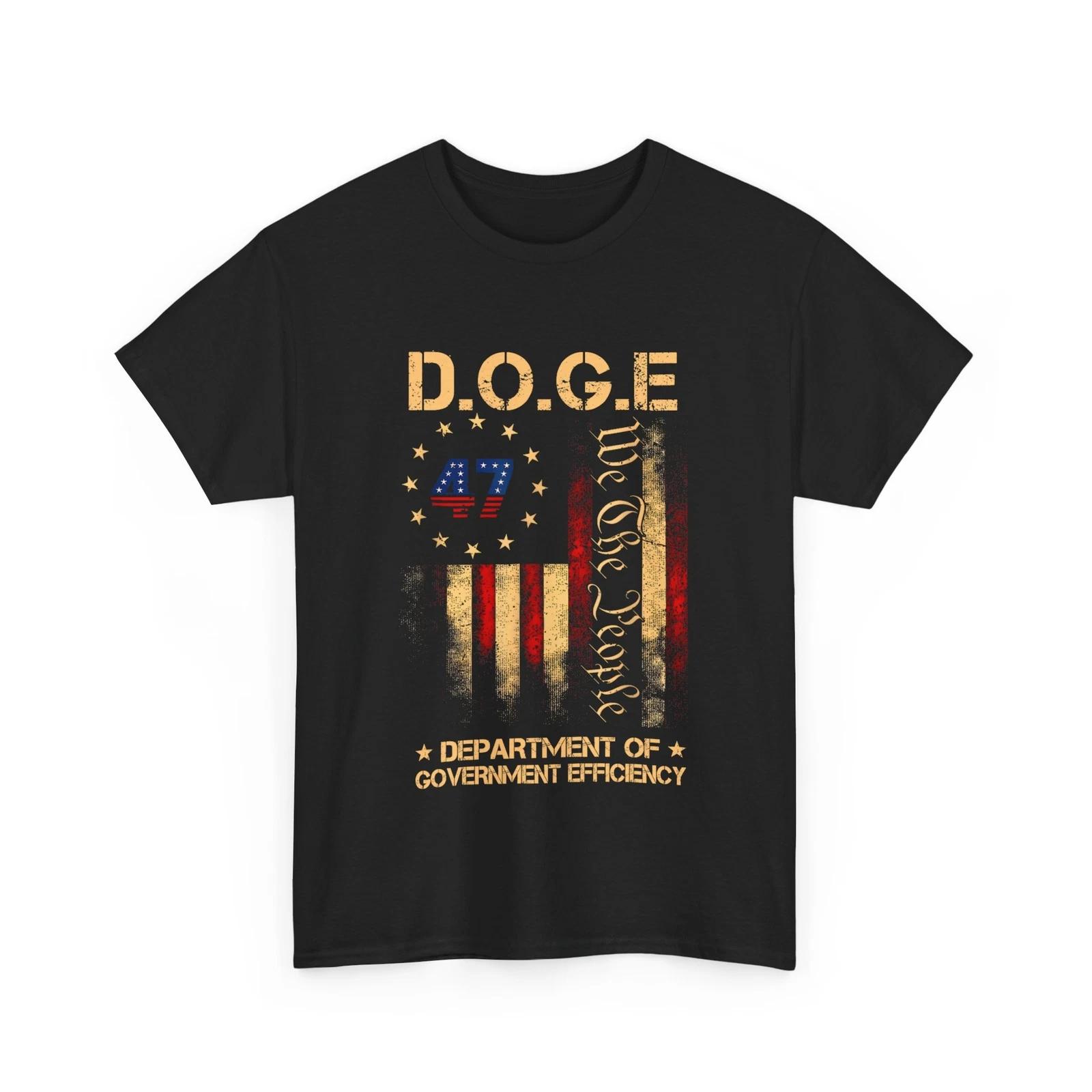 G.O.G.E American Flag 47 Department Of Government Efficiency Vintage T shirt L