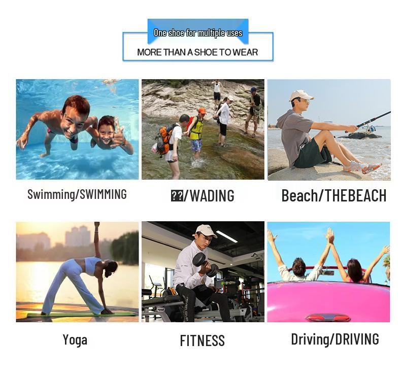 Fünf-Finger-Rutschfeste Schnelltrocknende Multifunktionale Wat- und Fitnessschuhe