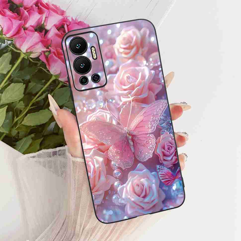 For Infinix Hot 12 Case 2022 Animal Painted Cover Soft Silicone Phone Case For Infinix Hot 12 Hot12 X6817 X6817B Shell