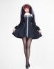 Cedar Eight Sexy Nun Gothic Lolita Halloween Sister Includes and Necklace Costume, Costume, Cosplay, 3-Piece Set, Dress, Veil, (XL)