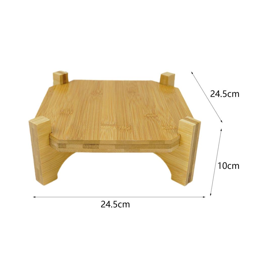 Drink Dispenser Holder, Wooden Base, Wear-Resistant, Home Potted Storage Rack for Table, Bathroom,