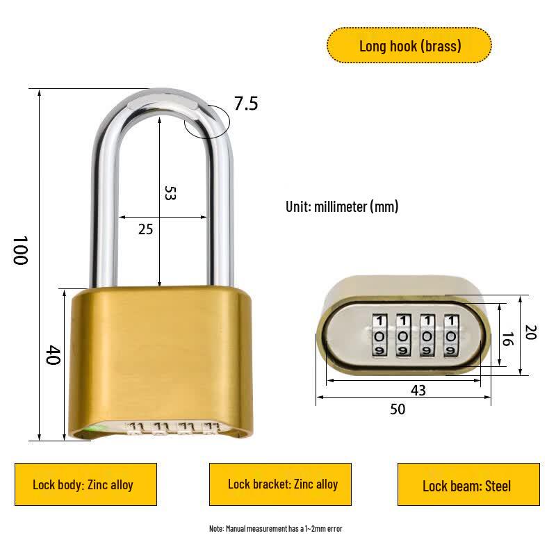 Guxin Waterproof Outdoor Combination Lock N/A