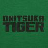 Onitsuka Tiger Oversized Tee With Brand Logo Letter Print Casual Round Neck Solid Color Short Sleeve T-Shirt Unisex Tops Green 2183B280-300
