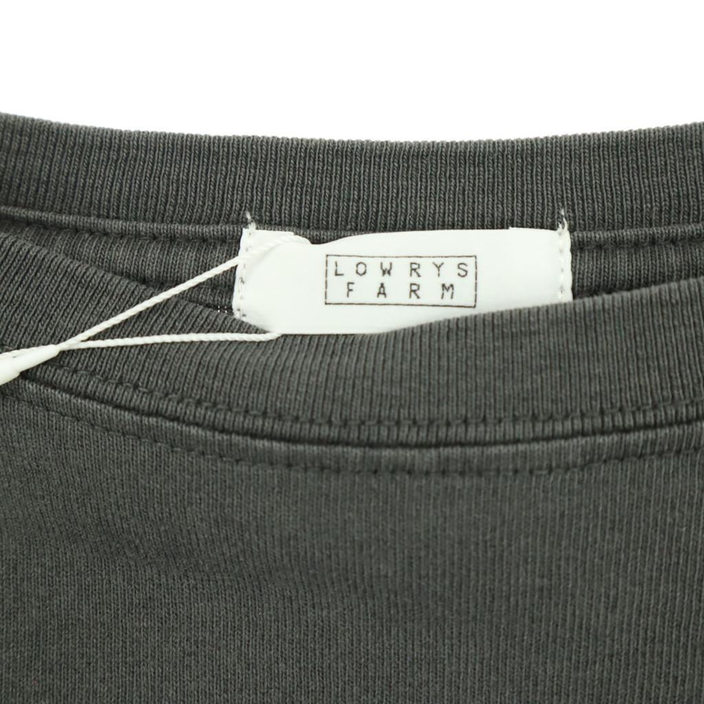 unused LOWRYS FARM Print Short sleeve T-shirt F Charcoal gray Women Used
