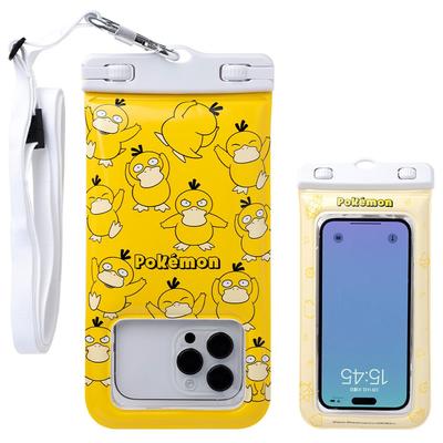DIVAID Waterproof Case with Shoulder Strap with iPhone and Android Pokémon Wide-Size (Kodak Print) [Compatible Smartphones, Floating, Waterproof,