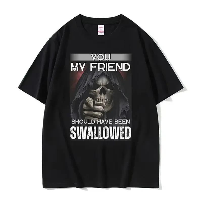 Autistic Funny Skeleton Meme Graphic T Shirt Fashion Gothic Retro T Shirts Male ONeck Oversized Short Sleeve Tshirt Unisex