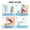 1pcs Double-Sided Knife Nose Hair Trimmer Portable Manual Nose Hair Removal Razor For Men & Women, Washable 360 Degree Rotating For Nose Hair