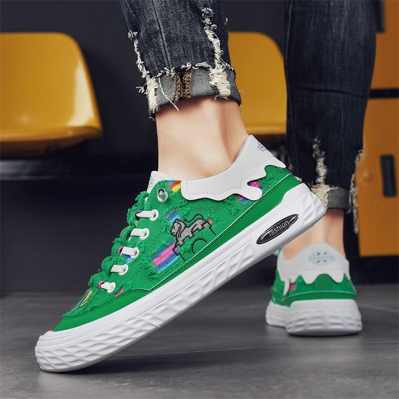 Canvas Casual Sneaker Skateboard Ventilate Wear-resistant Fabric Loafers Sports and Leisure Soft and Comfortable Fashion Canvas